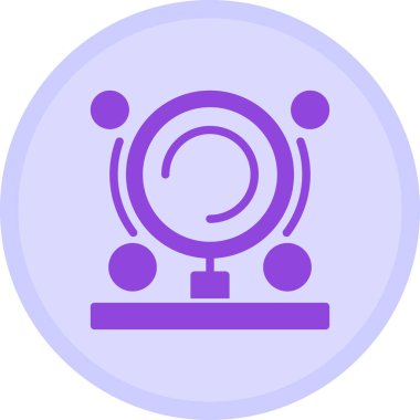 Konuşmacı. Web simgesi basit illüstrasyon