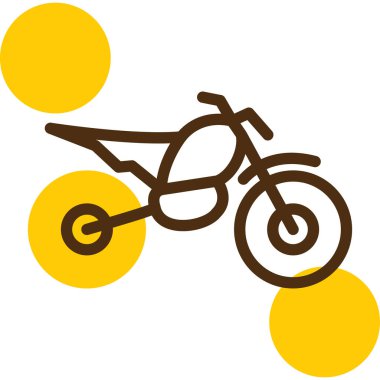 Bisiklet simgesi, vektör illüstrasyonu