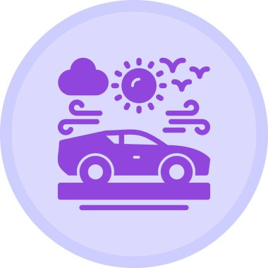 araba simgesi, vektör illüstrasyonu basit tasarım