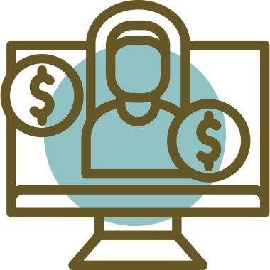 seo modern simgesinin vektör illüstrasyonu