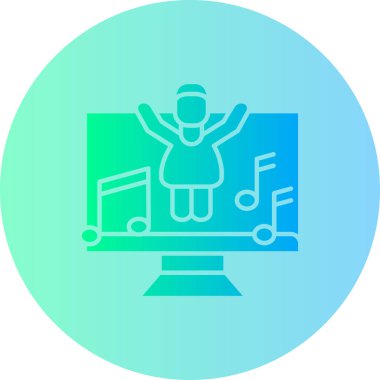 Keman çalan bir kadının vektör çizimi