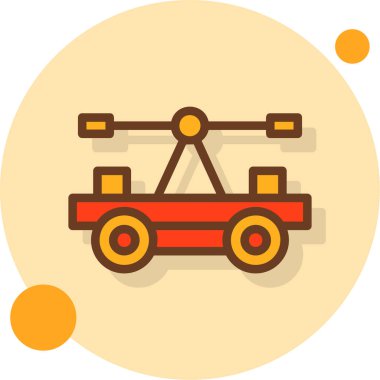 - Araba. Web simgesi basit illüstrasyon