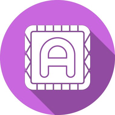 İzole edilmiş tek bir yol işaretinin vektör çizimi