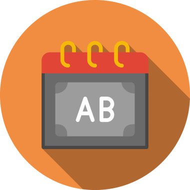 Takvim simgesi vektör illüstrasyonu