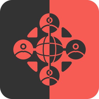 Katı biçimdeki ağ bağlantısı genel simgesi