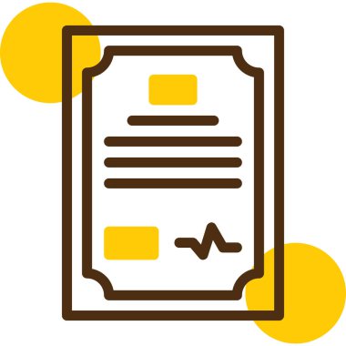 belge simgesi vektör illüstrasyonu