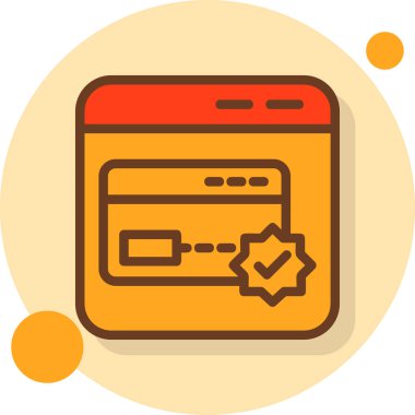 Kart simgesi, vektör illüstrasyonu