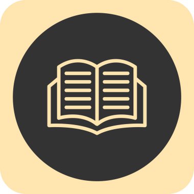 kitap vektörü simgesi modern basit illüstrasyon