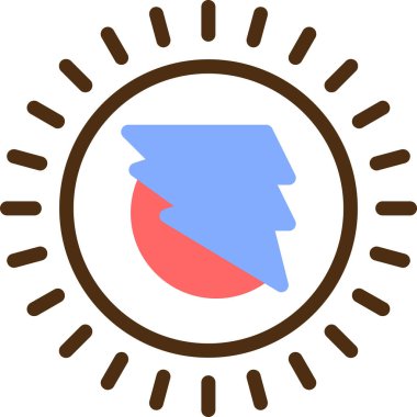 Bayrak. Web simgesi basit illüstrasyon