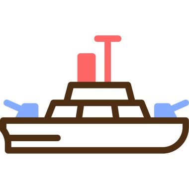 Yelkenli. Web simgesi basit illüstrasyon