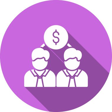 Dolar. Web simgesi basit illüstrasyon