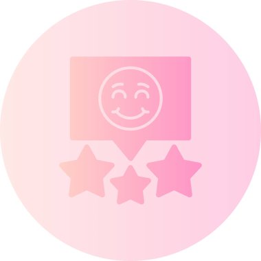 derecelendirme vektör simgesi modern basit beyaz illüstrasyon