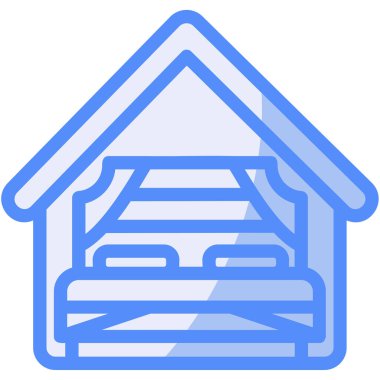 ev inşa simgesi, ev tasarımının basit tasarımı çizimi