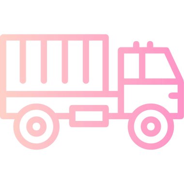 Kamyon. Web simgesi basit illüstrasyon