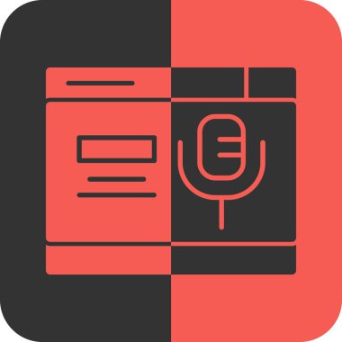 Mikrofonun vektör illüstrasyonu