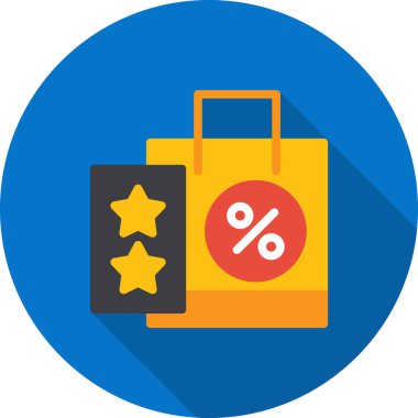 indirimli düz simge vektörü