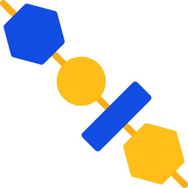 Mavi ve sarı rengin vektör çizimi