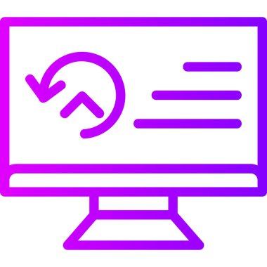 Dizüstü bilgisayar simgesi vektör çizimi