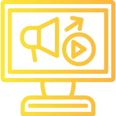 video simgesi, basit tasarım, vektör illüstrasyonu