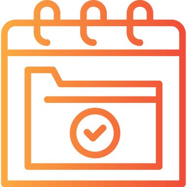 Takvim. Web simgesi basit illüstrasyon