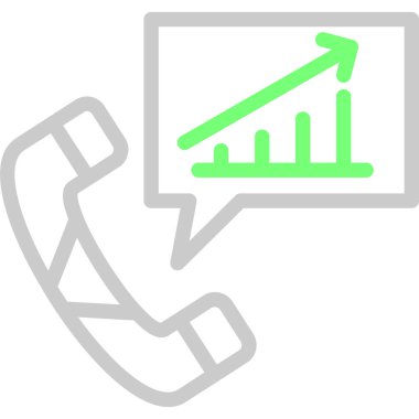 Telefon var. Web simgesi basit illüstrasyon