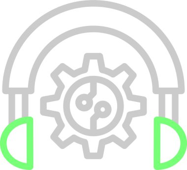 Kulaklık. Web simgesi basit tasarım