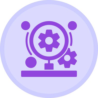 Bir dişli simgesini vektör çizim