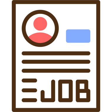 İş. Web simgesi basit illüstrasyon