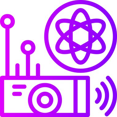 Elektronik simge ve vektör illüstrasyonu beyaza izole edildi