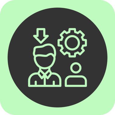 iş yönetimi simgesi, illüstrasyon