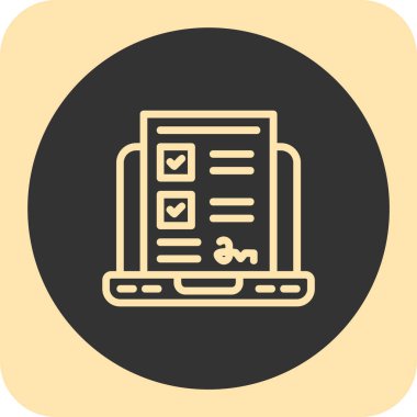 belge simgesi, vektör çizimi