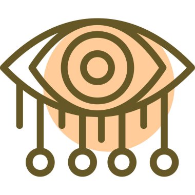 Göz simgesi vektör illüstrasyonu