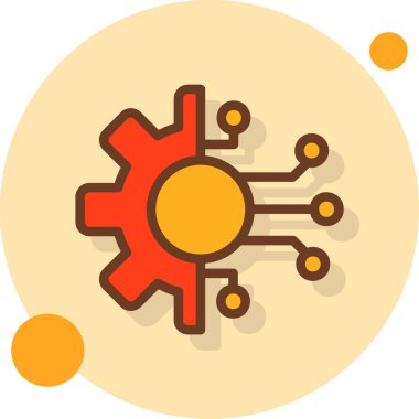 Modern bir simgenin vektör illüstrasyonu