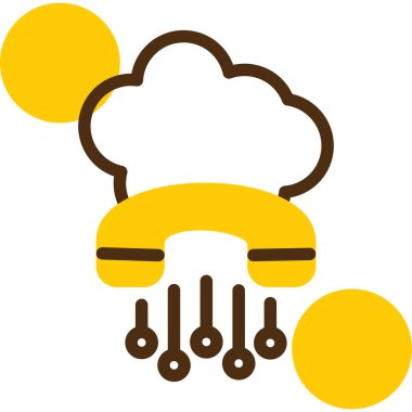 Bulut. Web simgesi basit illüstrasyon