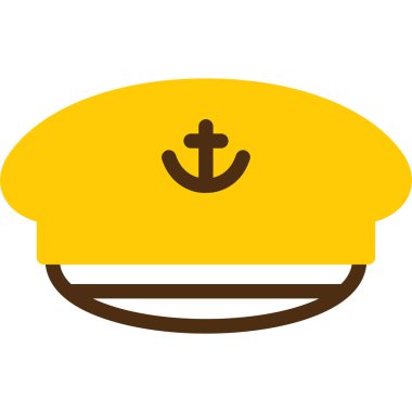 izole edilmiş sarı korsan başlığı