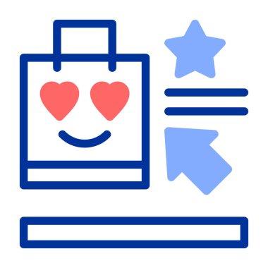 favori web renk simgesi, vektör illüstrasyonu