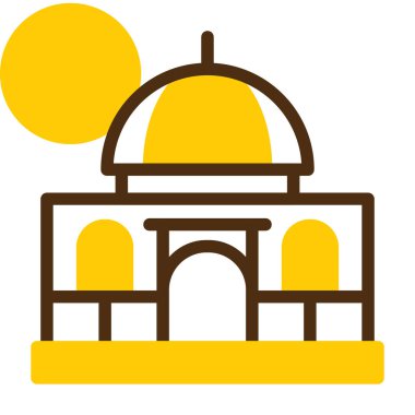 Cami. Web simgesi basit illüstrasyon