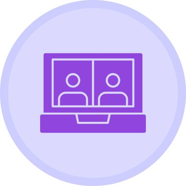 Bilgisayar. Web simgesi basit tasarım