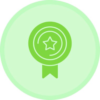 Madalya. Web simgesi basit illüstrasyon