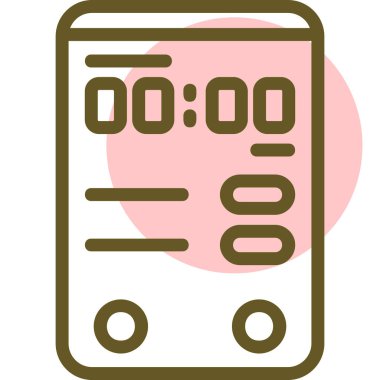 Zaman simgesi vektör illüstrasyonu