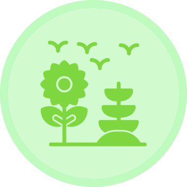 Bitki. Web simgesi basit illüstrasyon