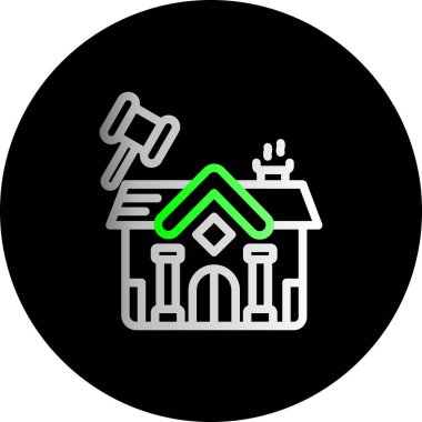 trend proje biçiminde vektör evi simgesi