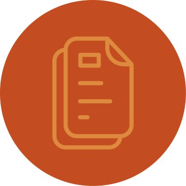 Belge. Web simgesi basit illüstrasyon