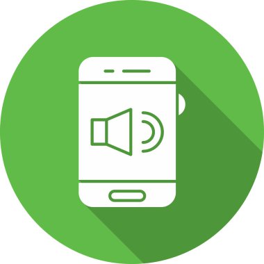 Cep telefonu simgesi, vektör illüstrasyonu