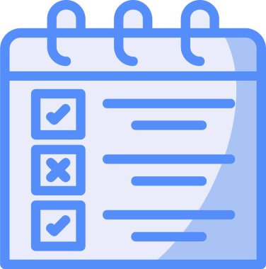 Yapılacaklar listesi web simgesi basit illüstrasyon