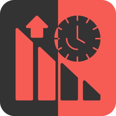 Bir saatin vektör illüstrasyonu