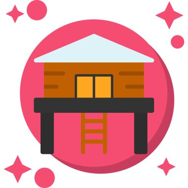 ev simgesi vektör illüstrasyonu