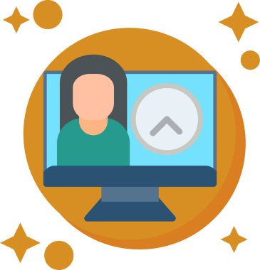 video simgesi, vektör illüstrasyonu