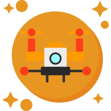 uydu vektör simgesi, düz tasarım sembolü izole edildi