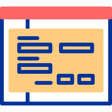 Takvim. Web simgesi basit illüstrasyon